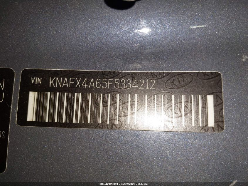 2015 Kia Forte Lx VIN: KNAFX4A65F5334212 Lot: 42129391