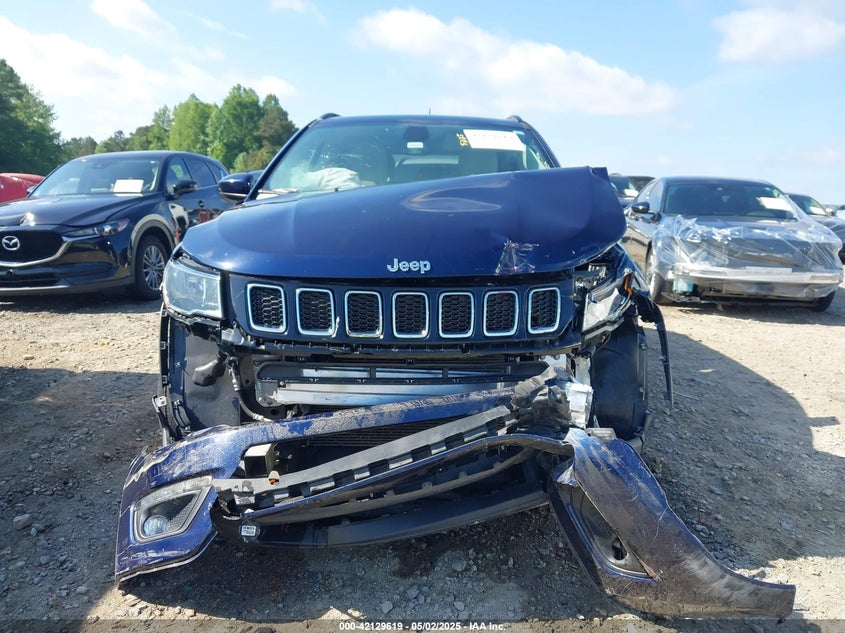 VIN 3C4NJCBB7LT130383 2020 JEEP COMPASS LATITUDE FWD