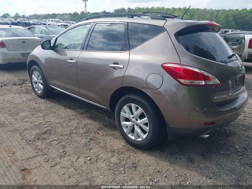 2012 Nissan Murano Sl VIN: JN8AZ1MU7CW118341 Lot: 42129820