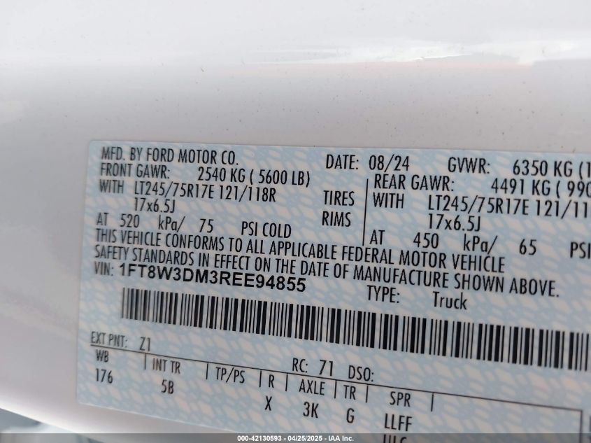 2024 Ford F-350 - 1FT8W3DM3REE94855