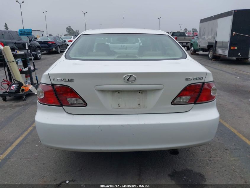 2002 Lexus Es 300 Base (A4) VIN: JTHBF30G620038274 Lot: 42130747