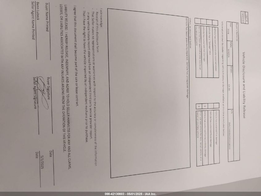 2024 Mazda Cx-30 2.5 S Select Sport VIN: 3MVDMBBM0RM658069 Lot: 42130803