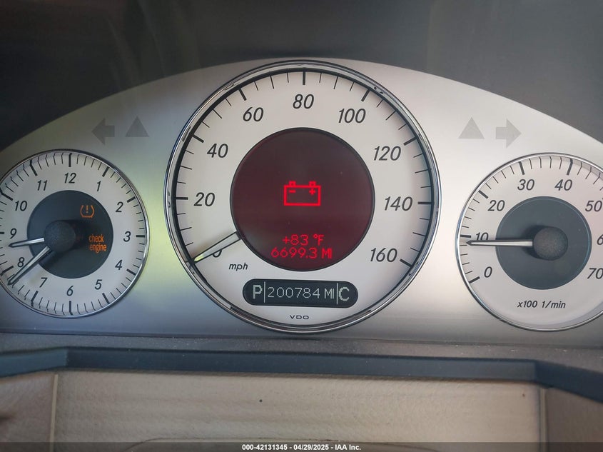 2008 MERCEDES-BENZ E VIN: WDBUF56X68B188099