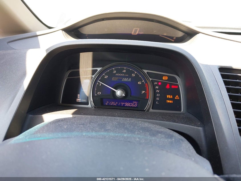 2009 HONDA CIVIC HYBRID VIN: JHMFA362X9S002503