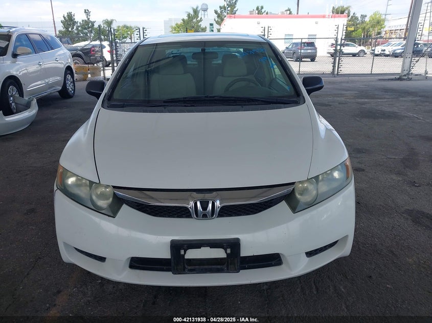 2009 HONDA CIVIC VIN: 19XFA16889E042222