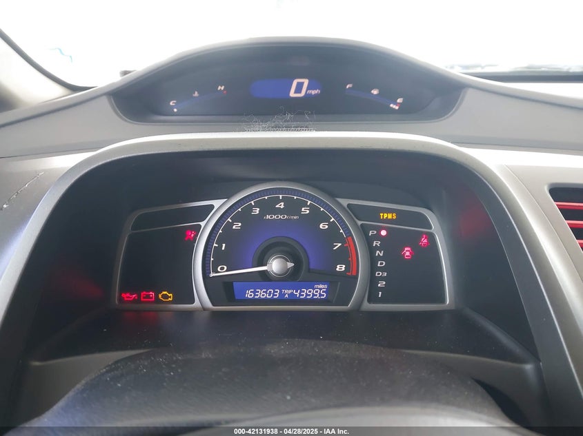 2009 HONDA CIVIC VIN: 19XFA16889E042222