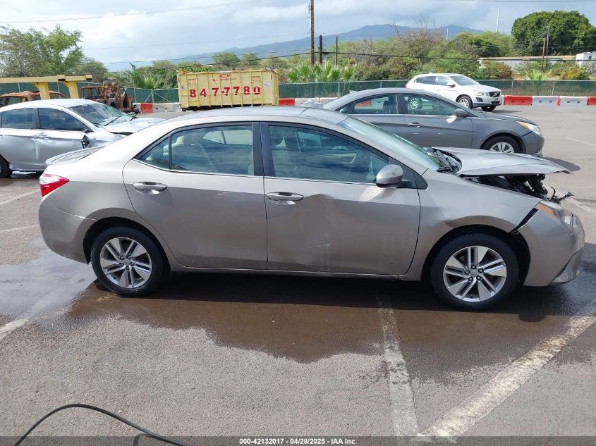 2016 Toyota Corolla Le Eco VIN: 5YFBPRHE4GP396698 Lot: 42132017