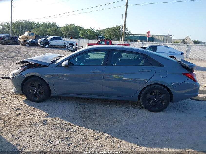 2023 HYUNDAI ELANTRA HYBRID BLUE - KMHLM4AJ2PU040417