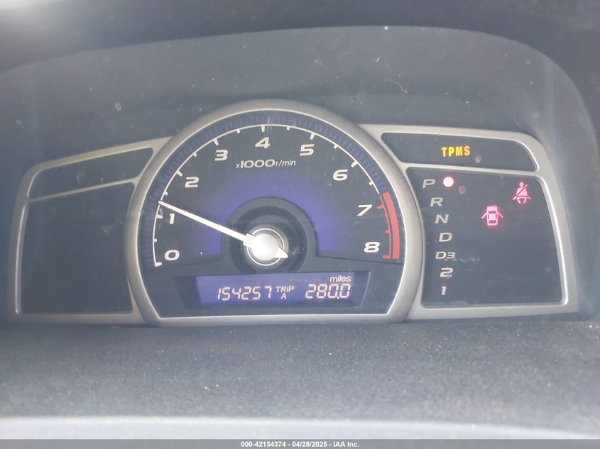 2008 HONDA CIVIC VIN: 2HGFA16568H505100