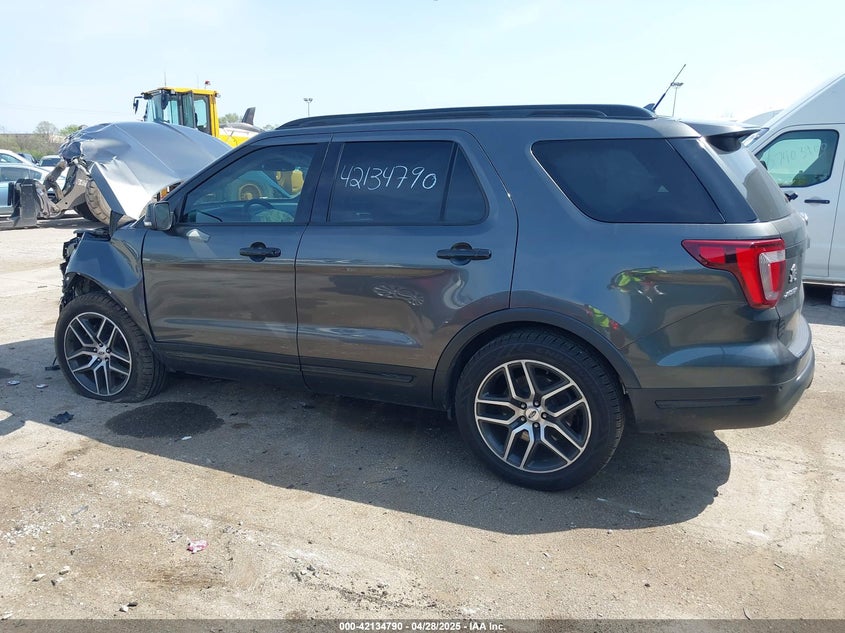 VIN 1FM5K8GT6JGC83300 2018 FORD EXPLORER SPORT