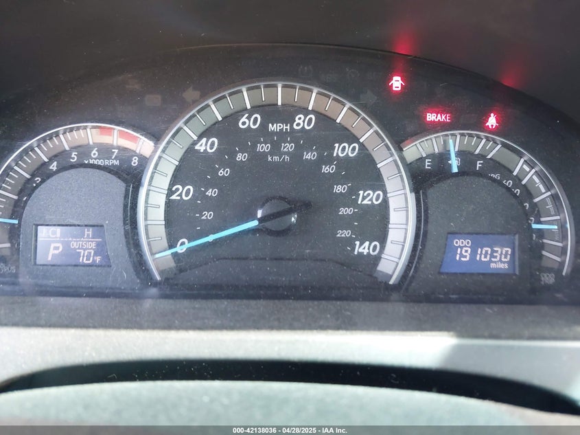 2012 TOYOTA CAMRY VIN: 4T1BF1FK3CU133902