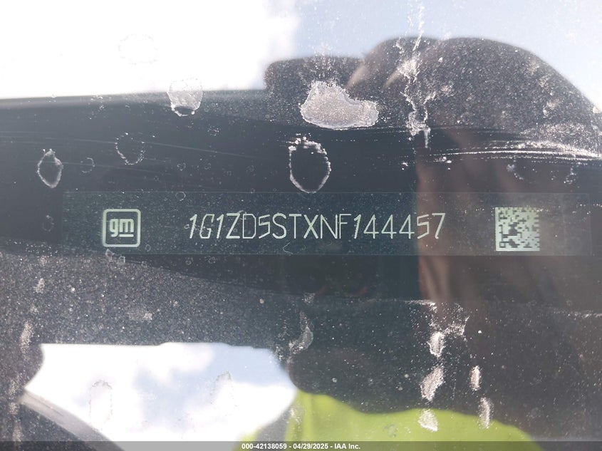 2022 CHEVROLET MALIBU FWD LT - 1G1ZD5STXNF144457