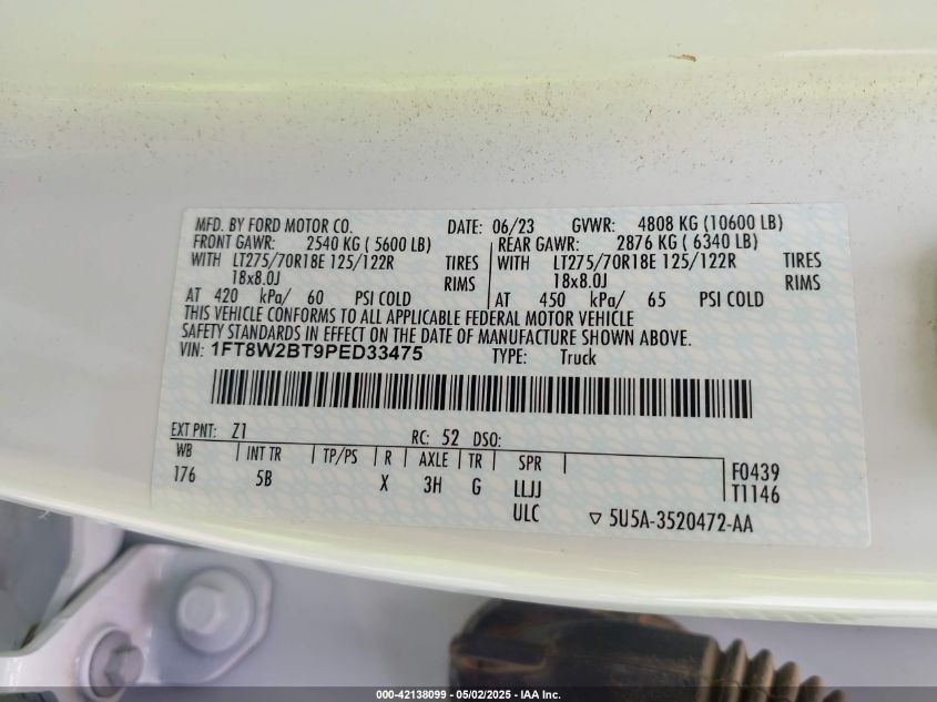 2023 Ford F-250 - 1FT8W2BT9PED33475