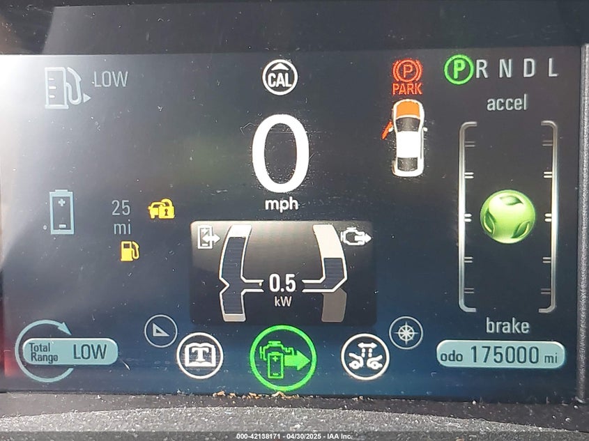 2013 CHEVROLET VOLT VIN: 1G1RF6E47DU100611