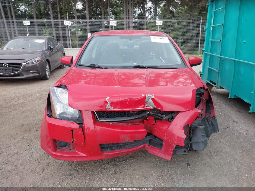 2012 NISSAN SENTRA VIN: 3N1AB6AP1CL673659
