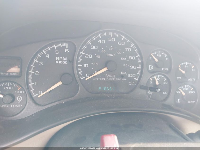 2002 Chevrolet Silverado 1500Hd Ls VIN: 1GCGK13U02F188595 Lot: 42139058