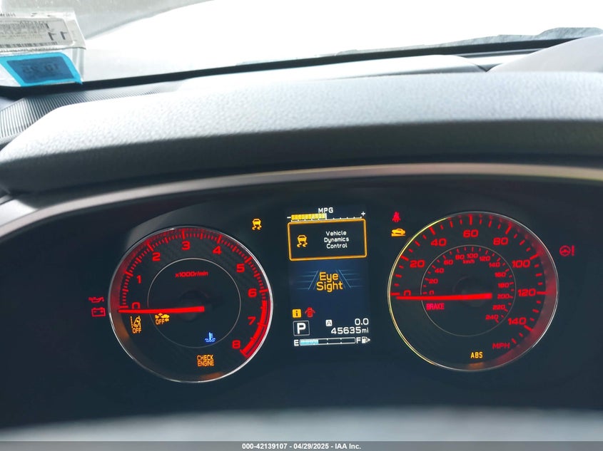 2017 SUBARU IMPREZA VIN: 4S3GKAM64H3603413