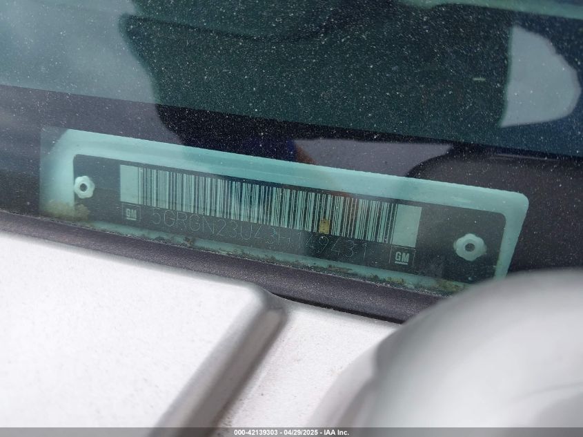 2003 Hummer H2 VIN: 5GRGN23U43H149431 Lot: 42139303