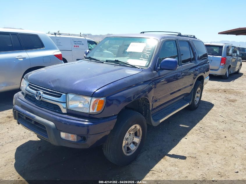 2002 Toyota 4Runner Sr5 V6 VIN: JT3GN86R820243521 Lot: 42141252