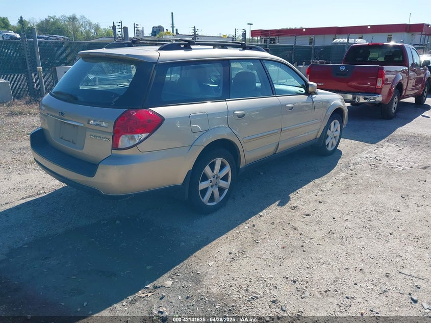2008 SUBARU OUTBACK VIN: 4S4BP62C987356766