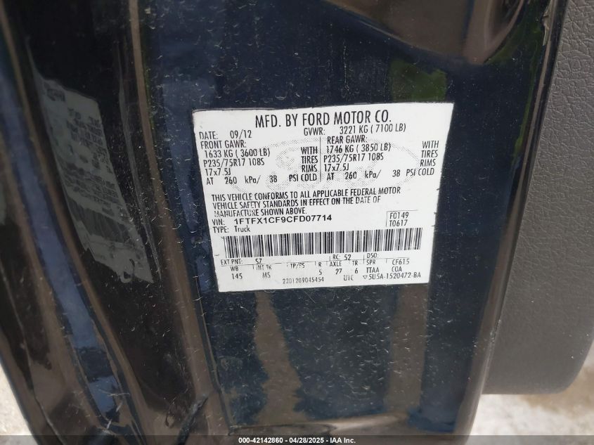 2010 Ford F-150 Xl VIN: 1FTEW1CW2AFD86980 Lot: 42142860