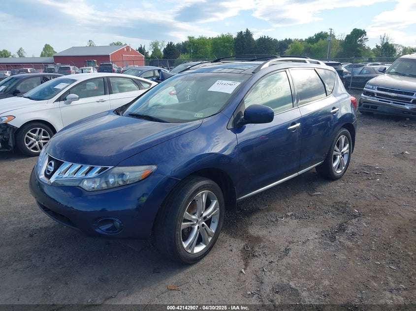 2009 NISSAN MURANO VIN: JN8AZ18WX9W160247