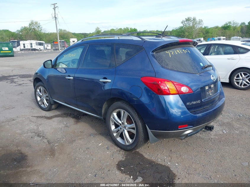2009 NISSAN MURANO VIN: JN8AZ18WX9W160247