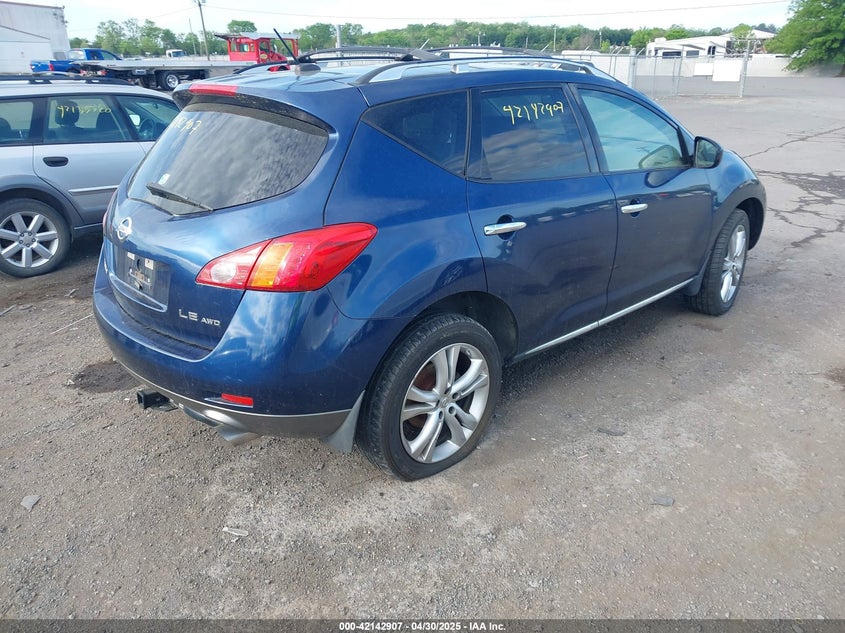 2009 NISSAN MURANO VIN: JN8AZ18WX9W160247