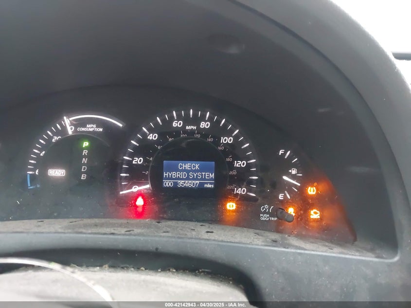 2007 TOYOTA CAMRY HYBRID VIN: 4T1BB46K07U029189