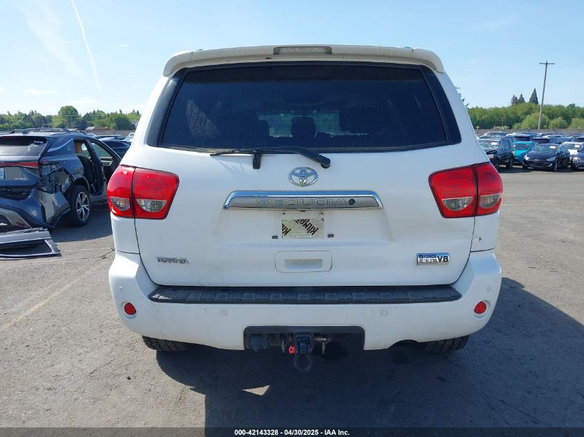 2008 Toyota Sequoia Limited 5.7L V8 VIN: 5TDBY68A08S017567 Lot: 42143328