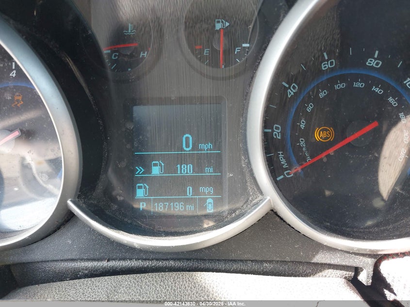 2012 CHEVROLET CRUZE VIN: 1G1PE5SC9C7243606