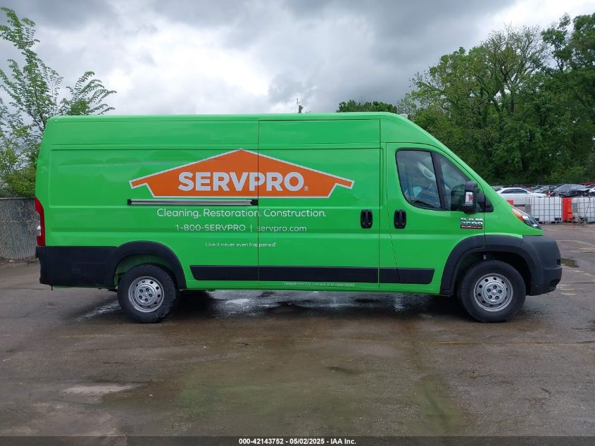 2022 Ram Promaster 3500 Cargo Van High Roof 159 Wb Ext VIN: 3C6MRVJG5NE114565 Lot: 42143752