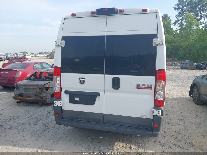 2017 Ram Promaster 2500 Window Van High Roof 159 Wb VIN: 3C6TRVPG7HE529801 Lot: 42143927