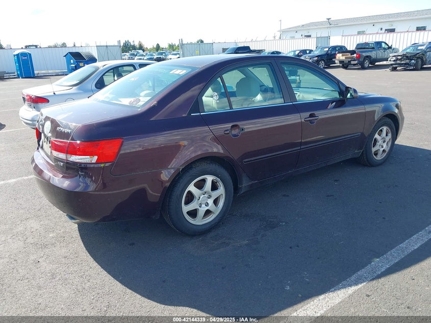 2006 HYUNDAI SONATA VIN: 5NPEU46F66H026658