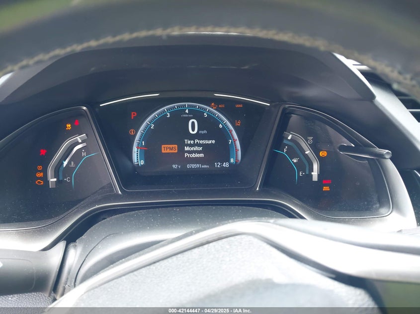 2021 HONDA CIVIC VIN: SHHFK7H66MU203194