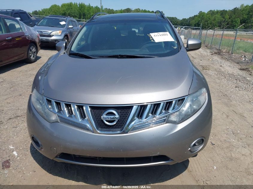 2010 Nissan Murano Sl VIN: JN8AZ1MW6AW131273 Lot: 42144801