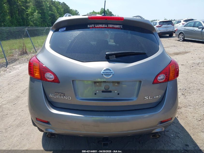 2010 Nissan Murano Sl VIN: JN8AZ1MW6AW131273 Lot: 42144801