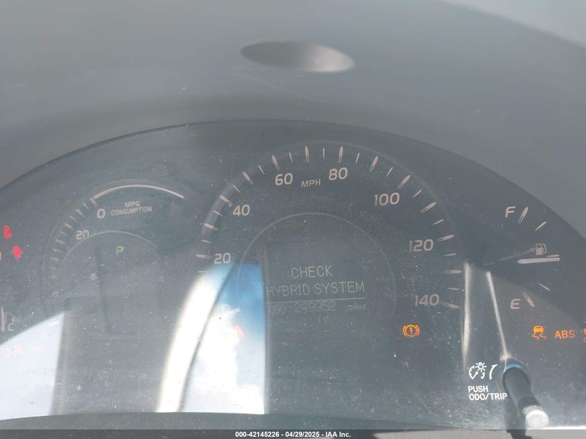2007 TOYOTA CAMRY HYBRID VIN: JTNBB46K473023434
