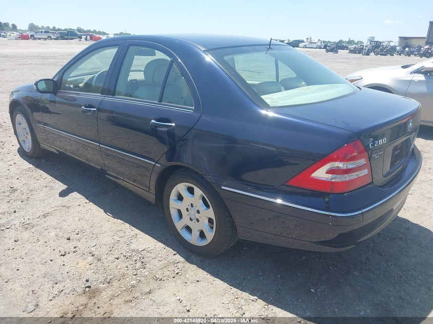 2006 MERCEDES-BENZ C 280 VIN: WDBRF54J76A869895