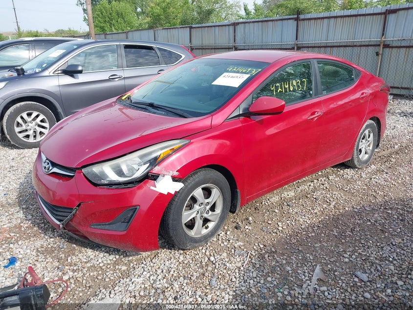 2015 HYUNDAI ELANTRA VIN: KMHDH4AE9FU358996