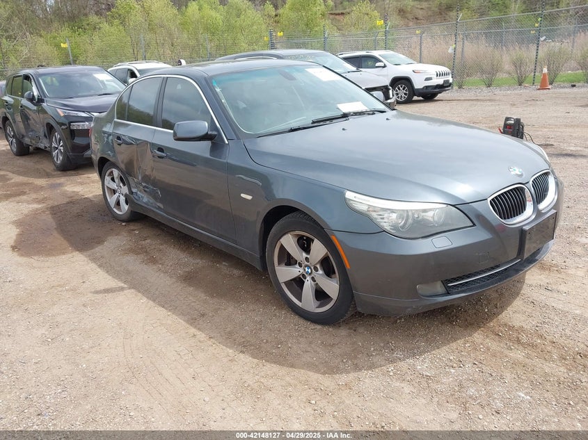 2008 BMW 528Xi silver sedan gasoline WBANV13598CZ51597 photo #1