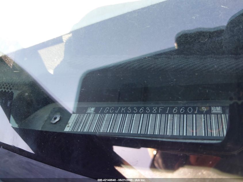 2008 Chevrolet Silverado 3500Hd Lt1 VIN: 1GCJK33638F166019 Lot: 42148548
