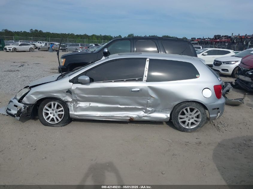 2002 Honda Civic Si VIN: SHHEP33572U309381 Lot: 42149233