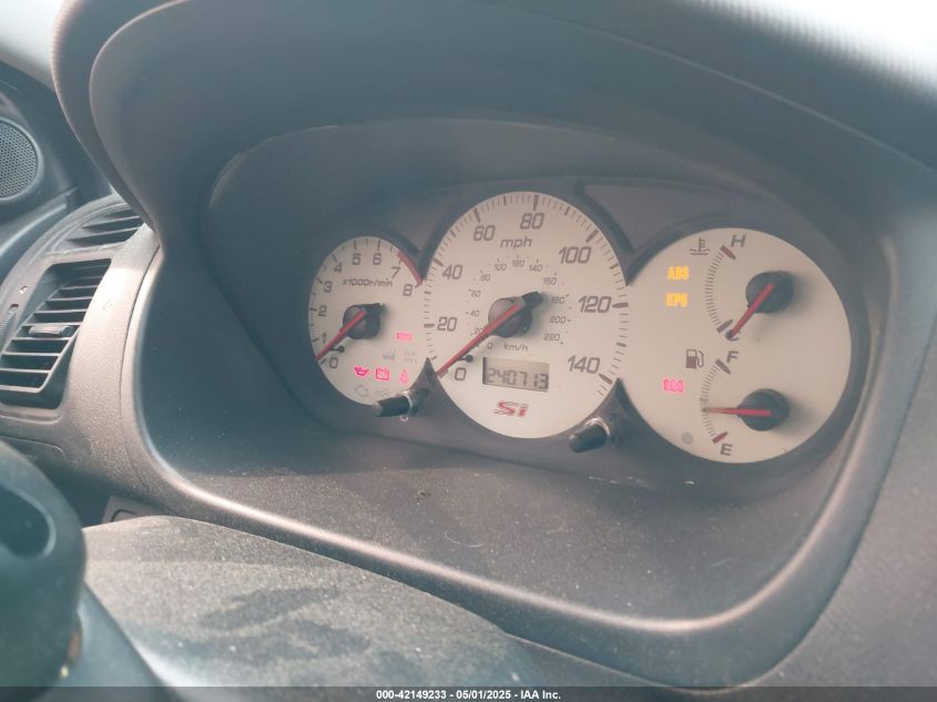 2002 Honda Civic Si VIN: SHHEP33572U309381 Lot: 42149233