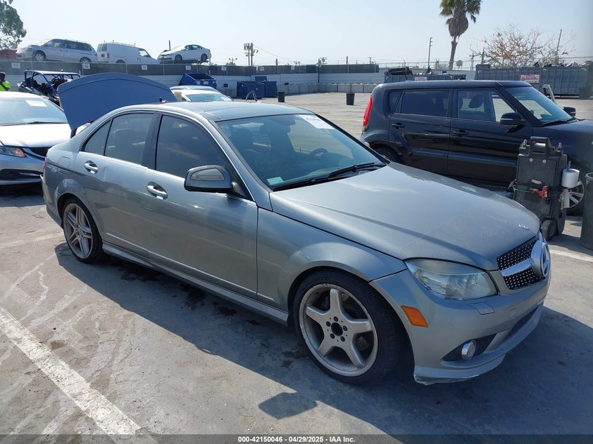 2008 Mercedes-Benz C 350 Sport silver sedan gasoline WDDGF56X48F174635 photo #1
