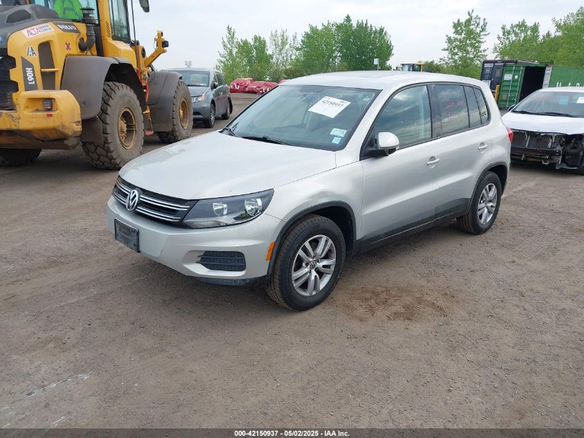 2013 Volkswagen Tiguan S VIN: WVGBV7AX8DW508357 Lot: 42150937