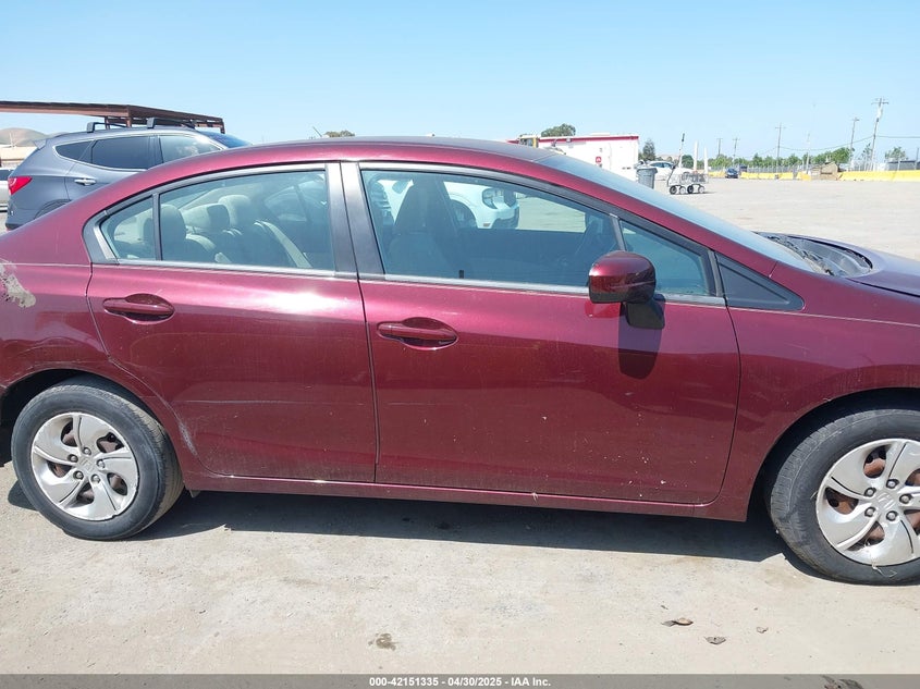 2014 HONDA CIVIC VIN: 19XFB2F58EE261765