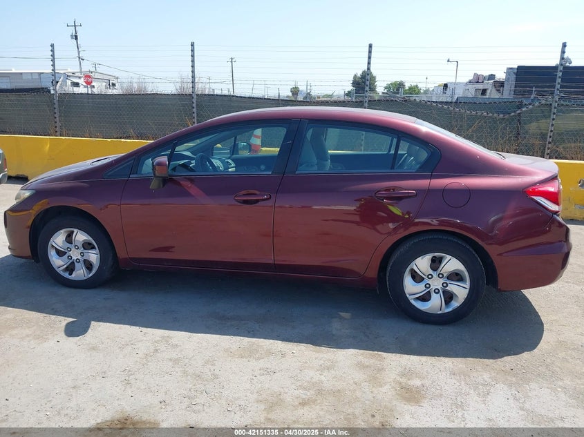 2014 HONDA CIVIC VIN: 19XFB2F58EE261765