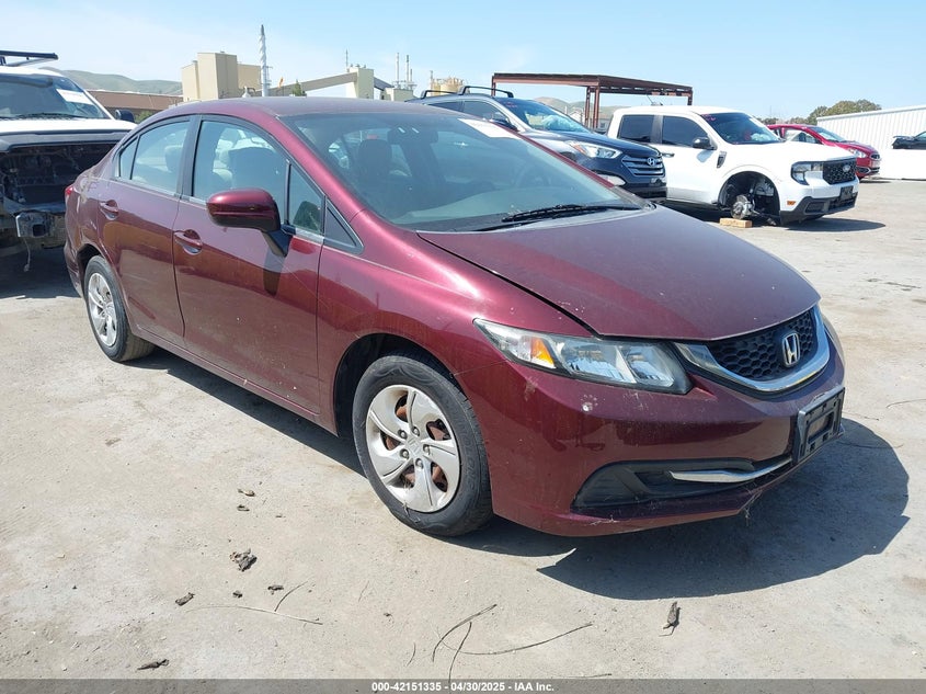 2014 HONDA CIVIC VIN: 19XFB2F58EE261765