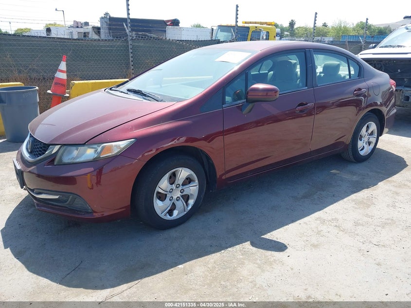 2014 HONDA CIVIC VIN: 19XFB2F58EE261765